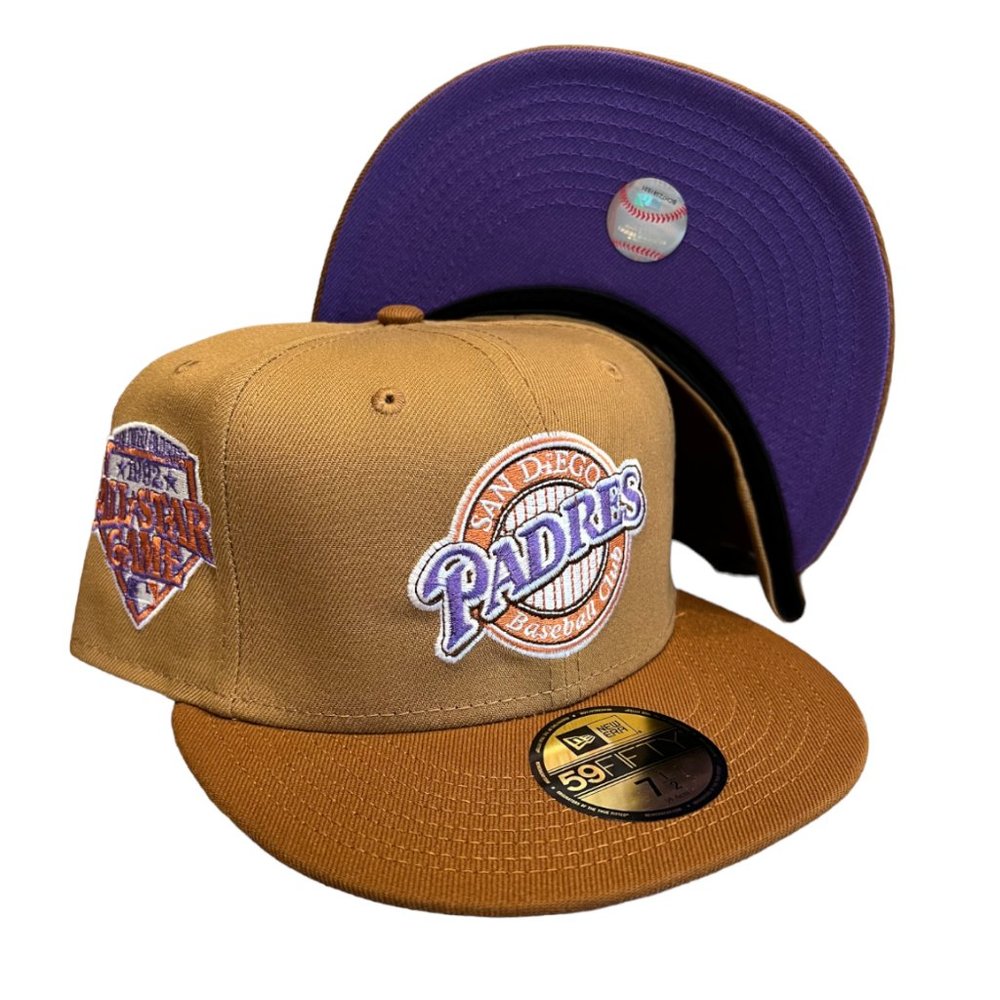 New Era San Diego Padres Wheat Pack 59FIFTY Fitted Hat Exclusive 7 5/8